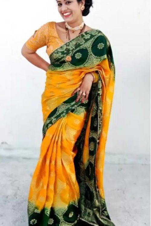 Silk Saree Yellow