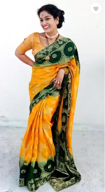 Silk Saree Yellow