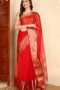 Pankhudi Fashion organza saree for womens