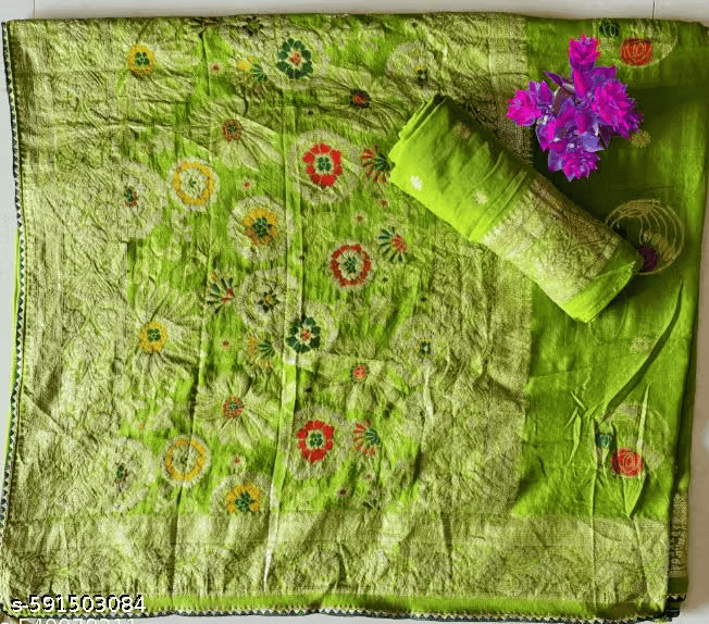 womem saree sari printed saree sari bollywood saree sari sanganari saree sari rajasthani saree jaipuri saree sari saree women sari - Image 2